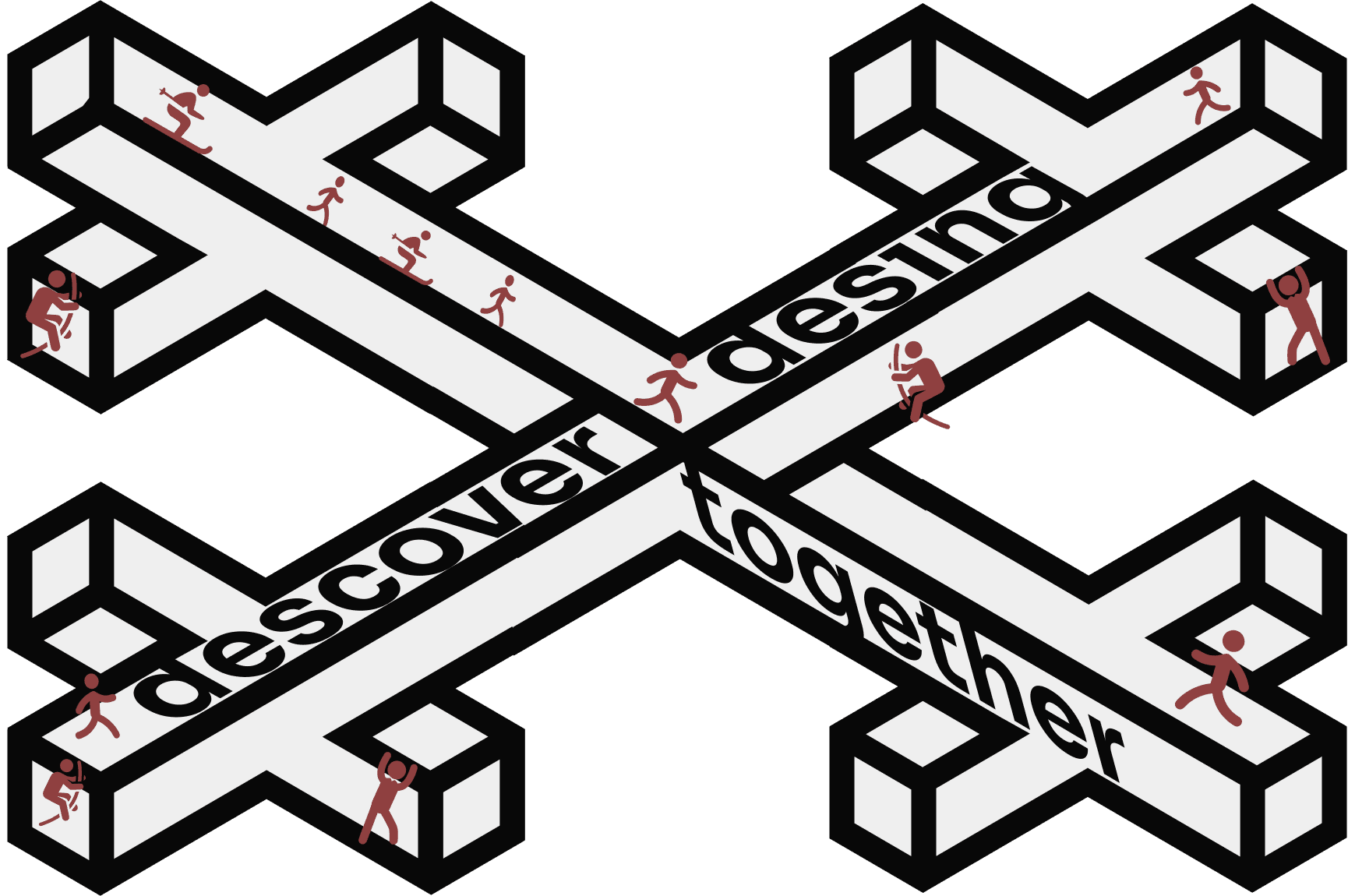 Illustrazione di Alessio Burbulia che esplora workflow di design e UI/UX