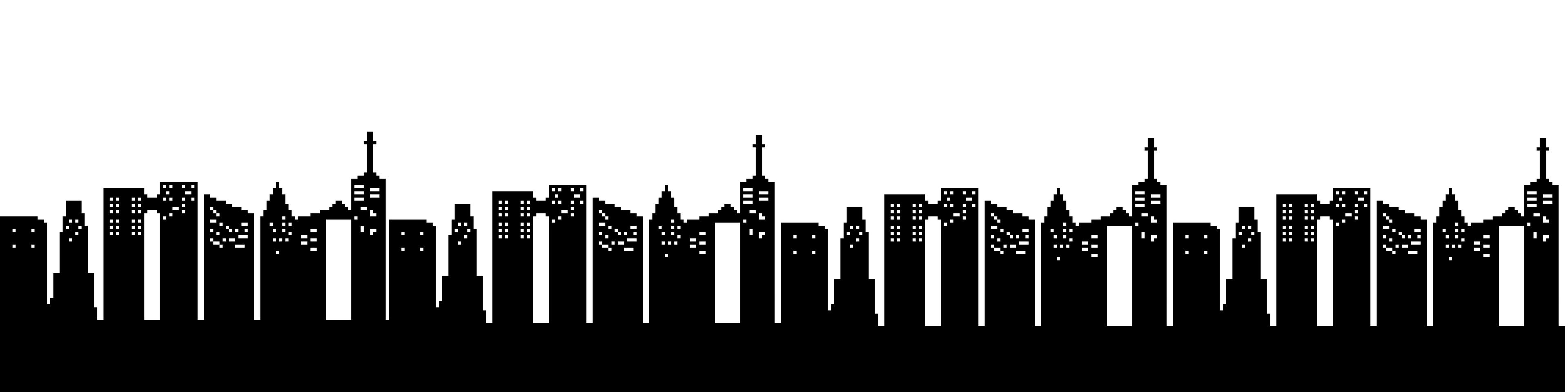 layer Primo livello dello skyline che mostra la silhouette della città in lontananza