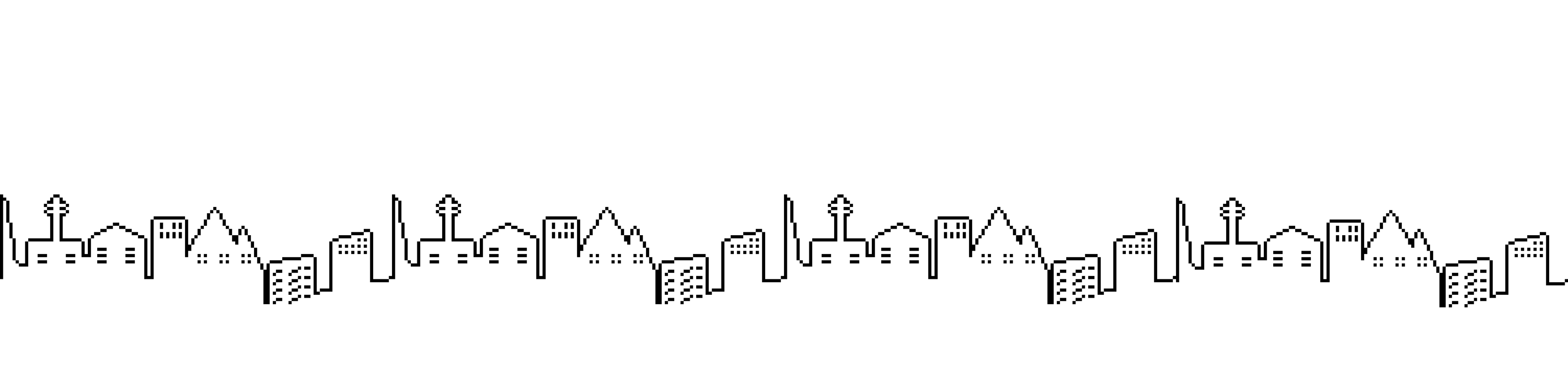 layer Secondo livello dello skyline con edifici in medio piano